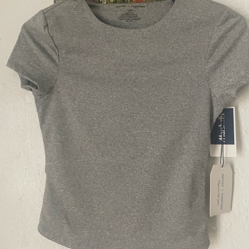 Together Gray Fitted Short Sleeve T-Shirt